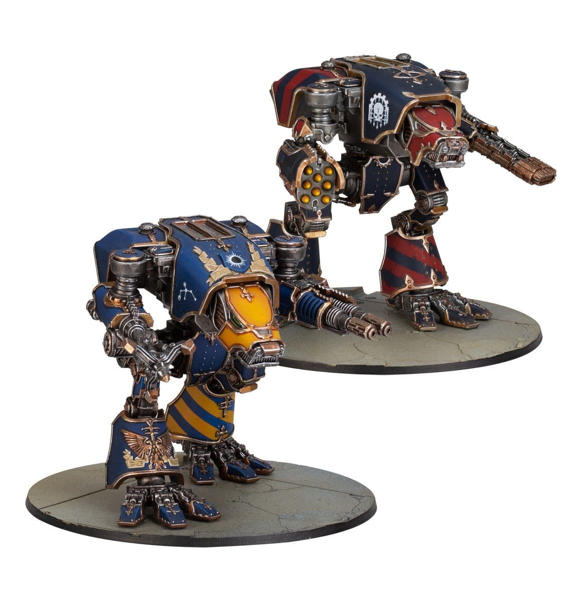 Warhound Titans With Ursus And Melta Lances