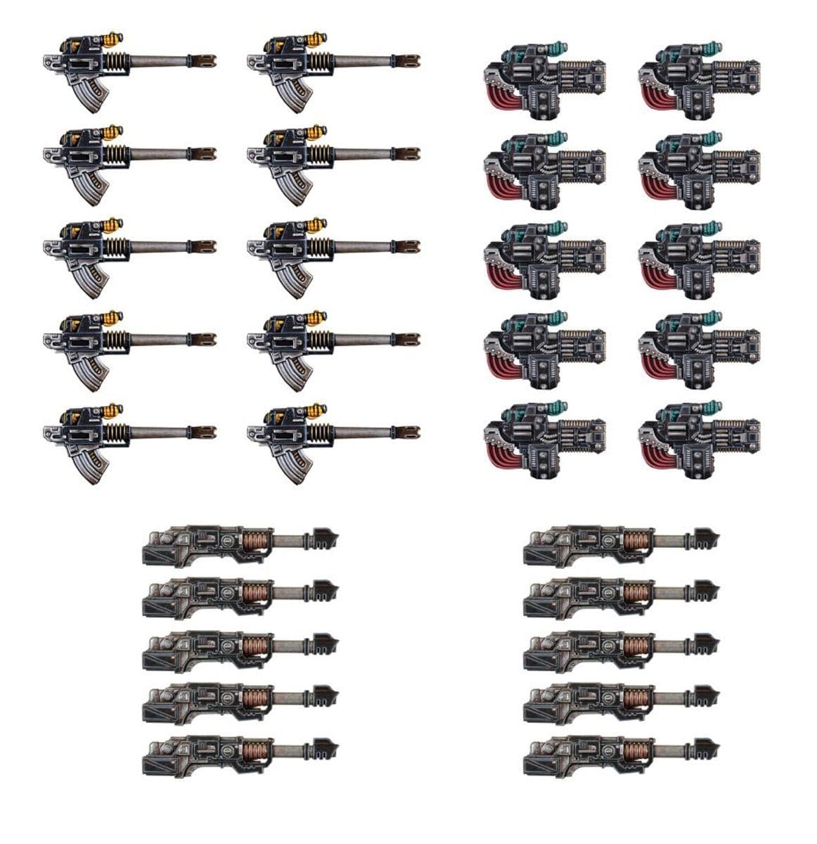 Heavy Weapons Upgrade Set Volkite Culverins, Lascannon And Autocannon